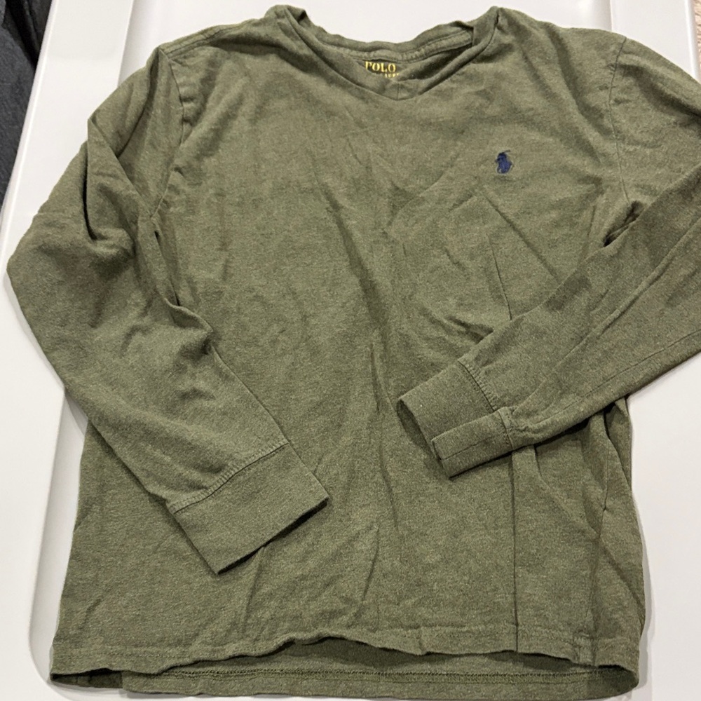 Polo by Ralph Lauren Olive Long Sleeve Tee